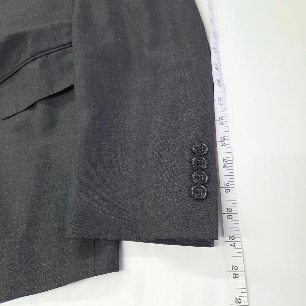 Peter Millar Men's 48T Charcoal Wool Suit Jacket Blazer Made in Canada Sportcoat
